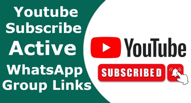 1000+ Youtube Subscribe Active WhatsApp Group Links